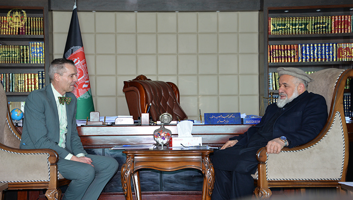 Minister of Justice Meets Vice Chancellor of the American University of Afghanistan